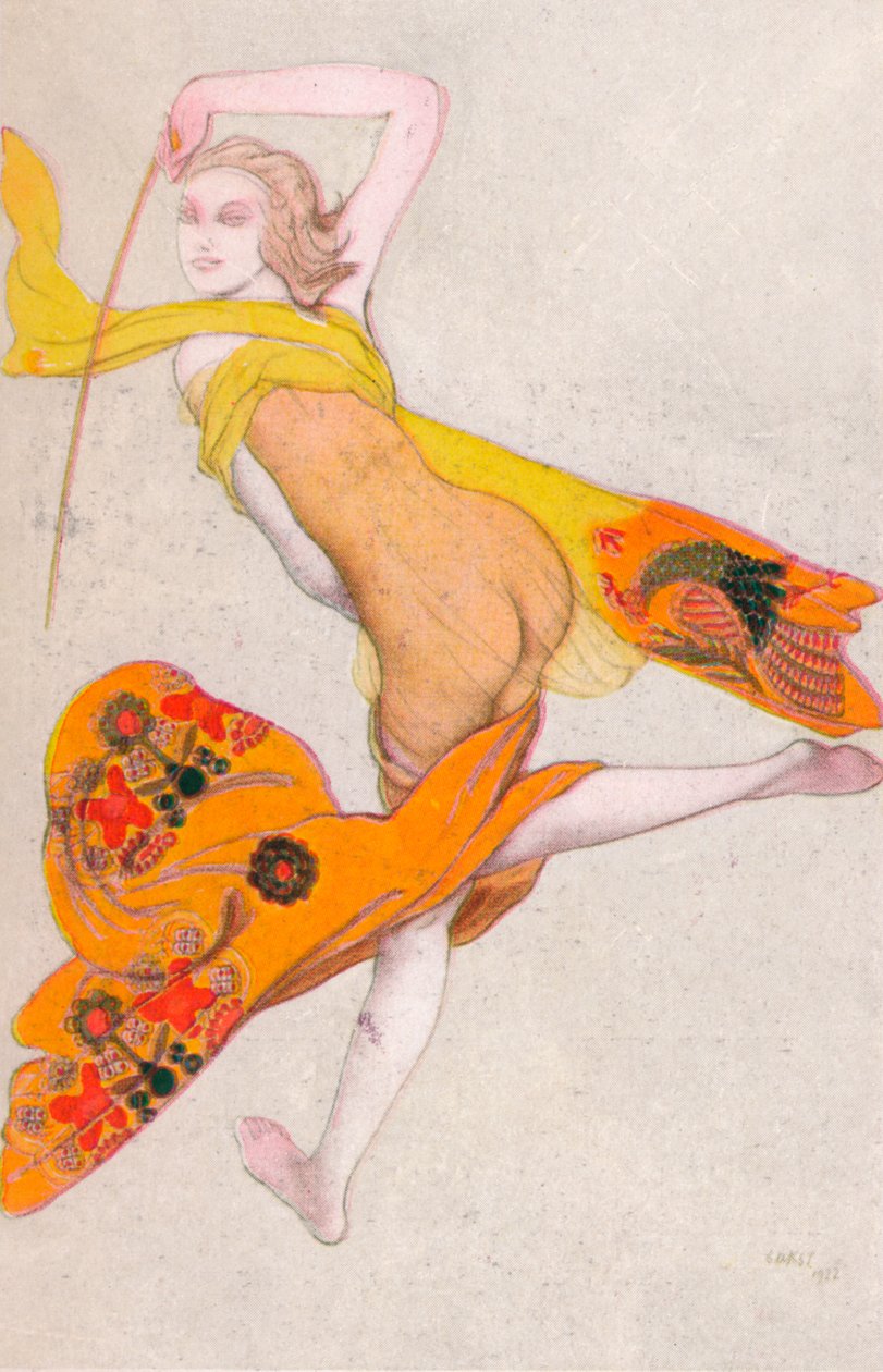 Une Esclave Dansante, 1922, 1923 od Leon Bakst