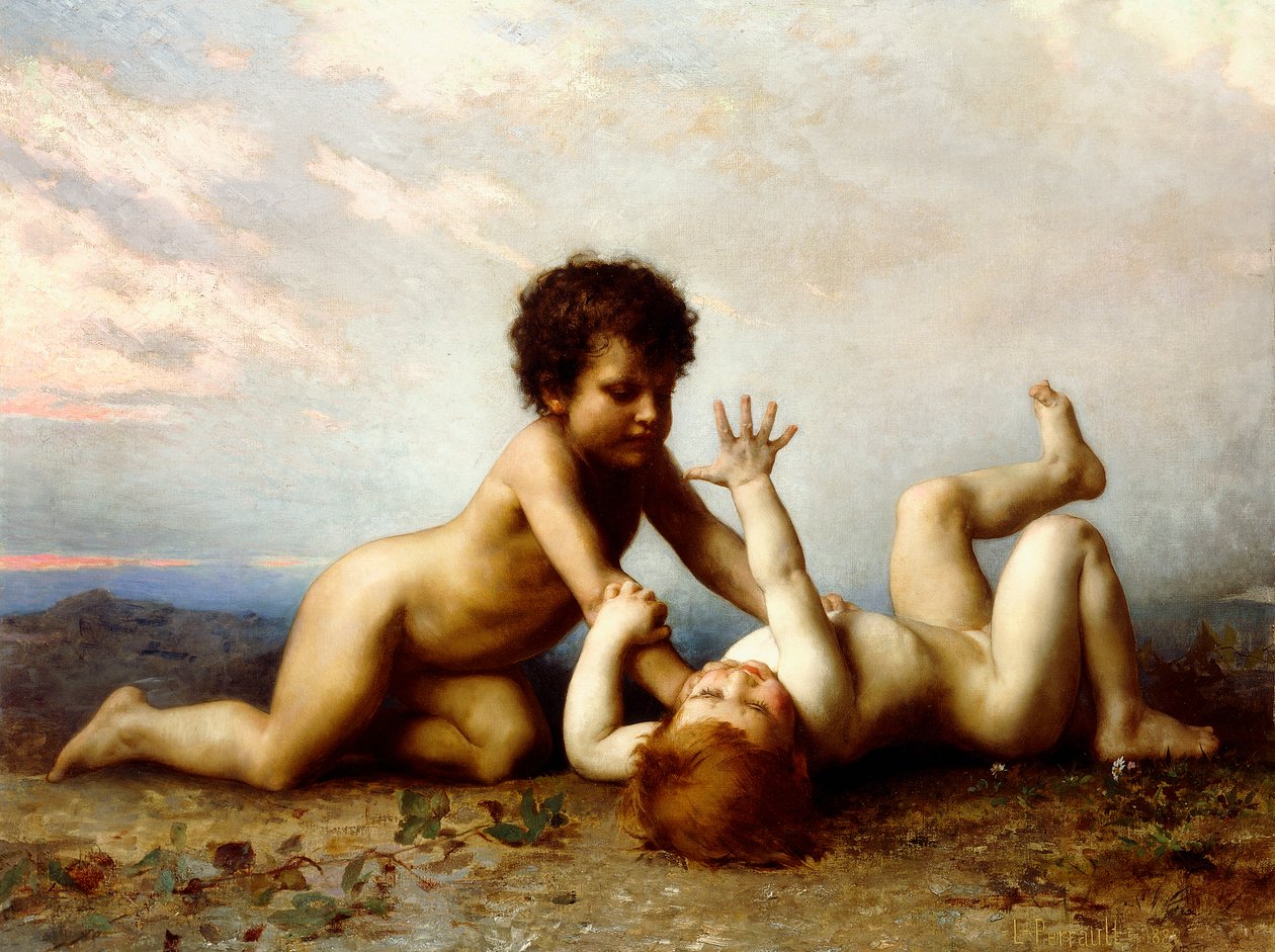 Bojující chlapci, 1889 od Leon Bazile Perrault