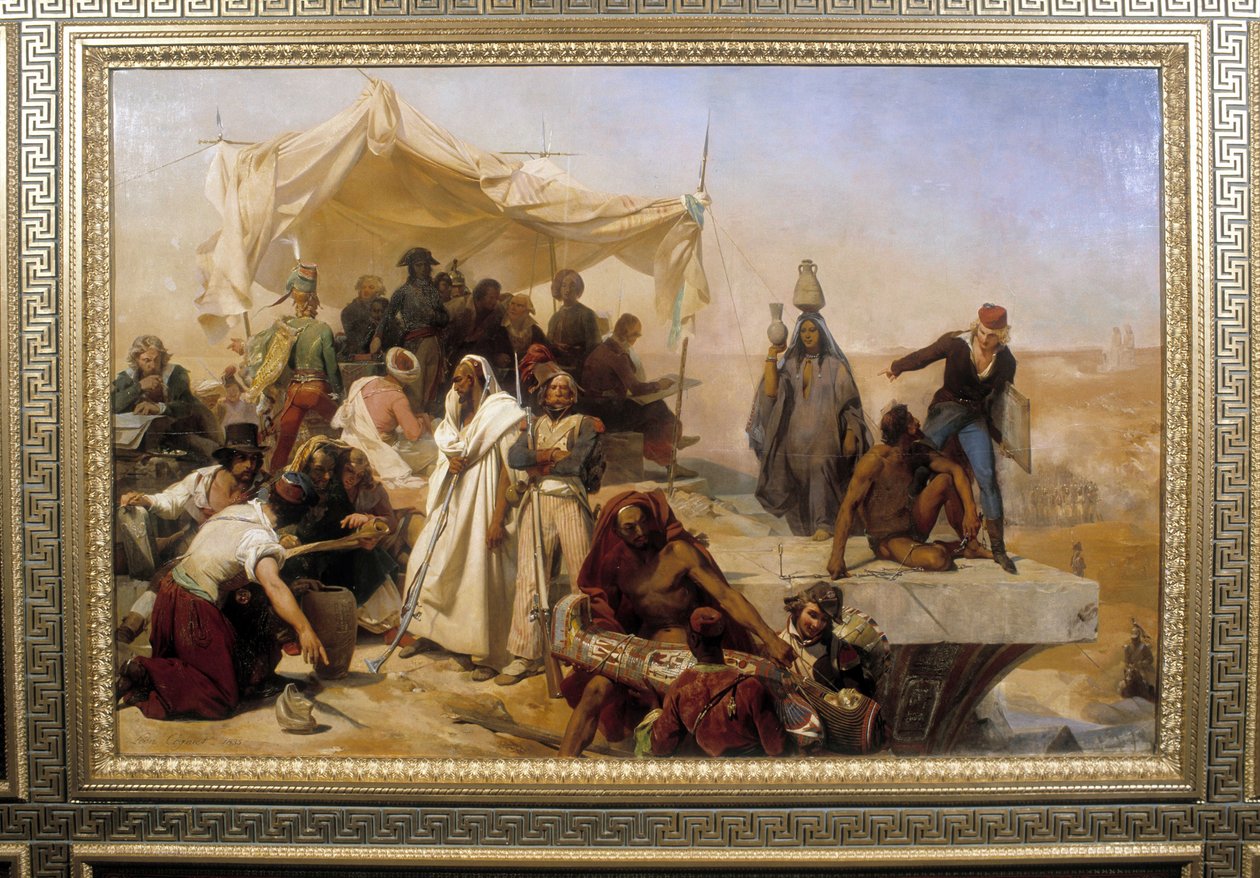 Expedice z Egypta na příkaz Bonaparta. Obraz Leona Cognieta (1794-1880) od Léon Cogniet