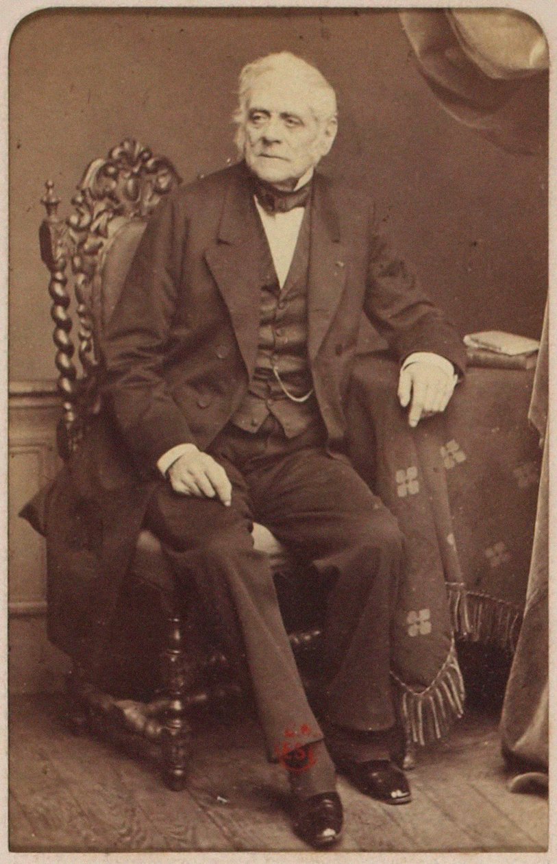Portrét skladatele Daniel-Francois-Esprit Auber (1782-1871), Cremiere, Leon (1831-1913). Foto albuminu. Soukromá sbírka od Leon Cremiere