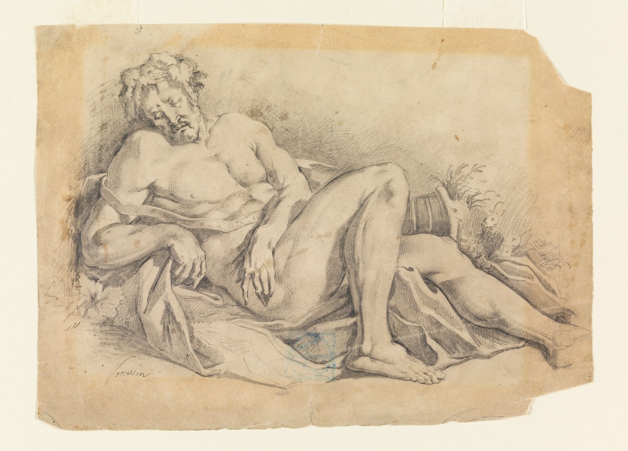 Bacchus Spící (po Poussinovi) od Leon Dabo