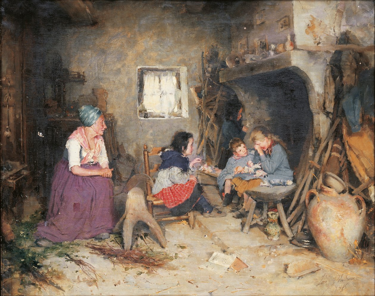 Zlomená panenka, 1885 od Leon Delachaux