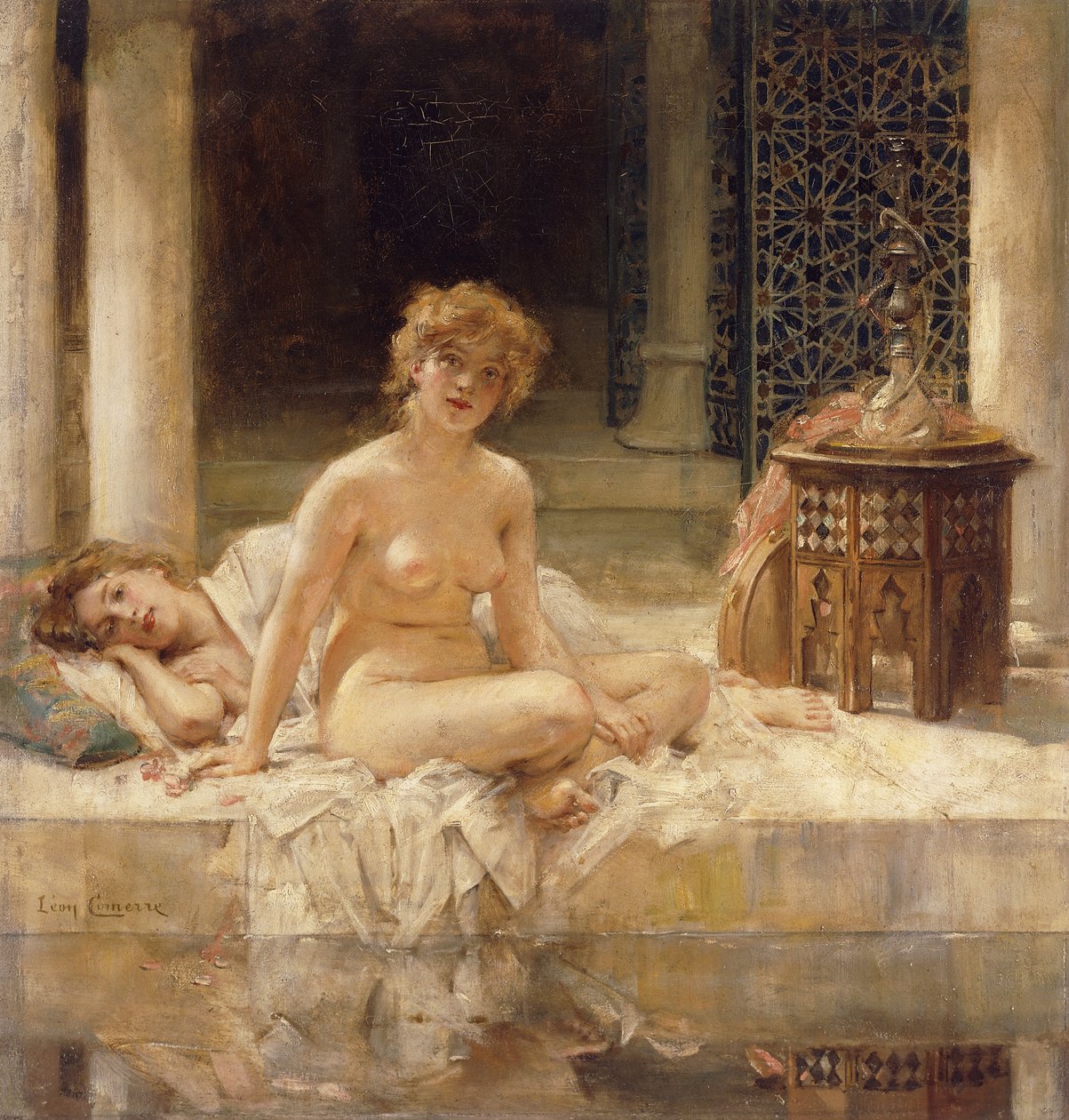 po koupeli, od Leon Francois Comerre