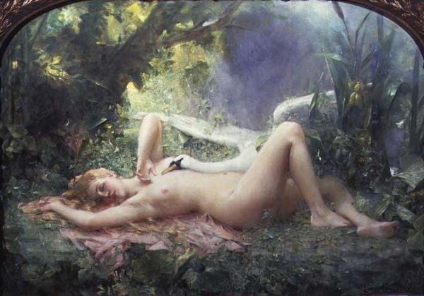 Triumf labutě od Leon Francois Comerre