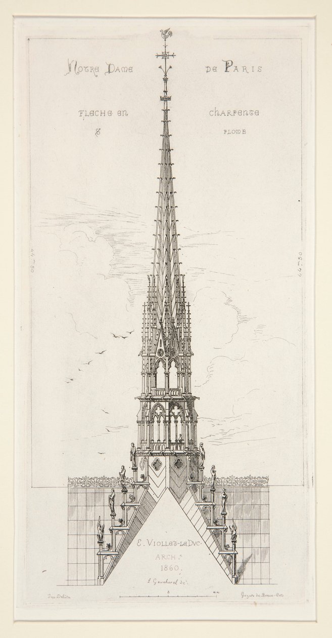 Notre Dame de Paris: Arrow in Frame and Lead od Leon Gaucherel