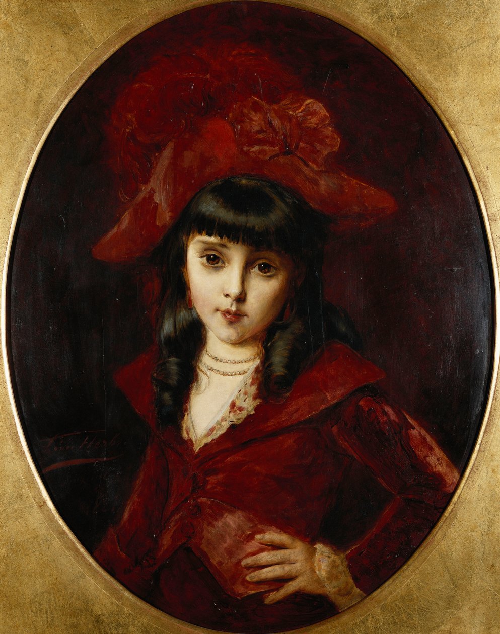 Červené šaty, 1881 od Leon Herbo