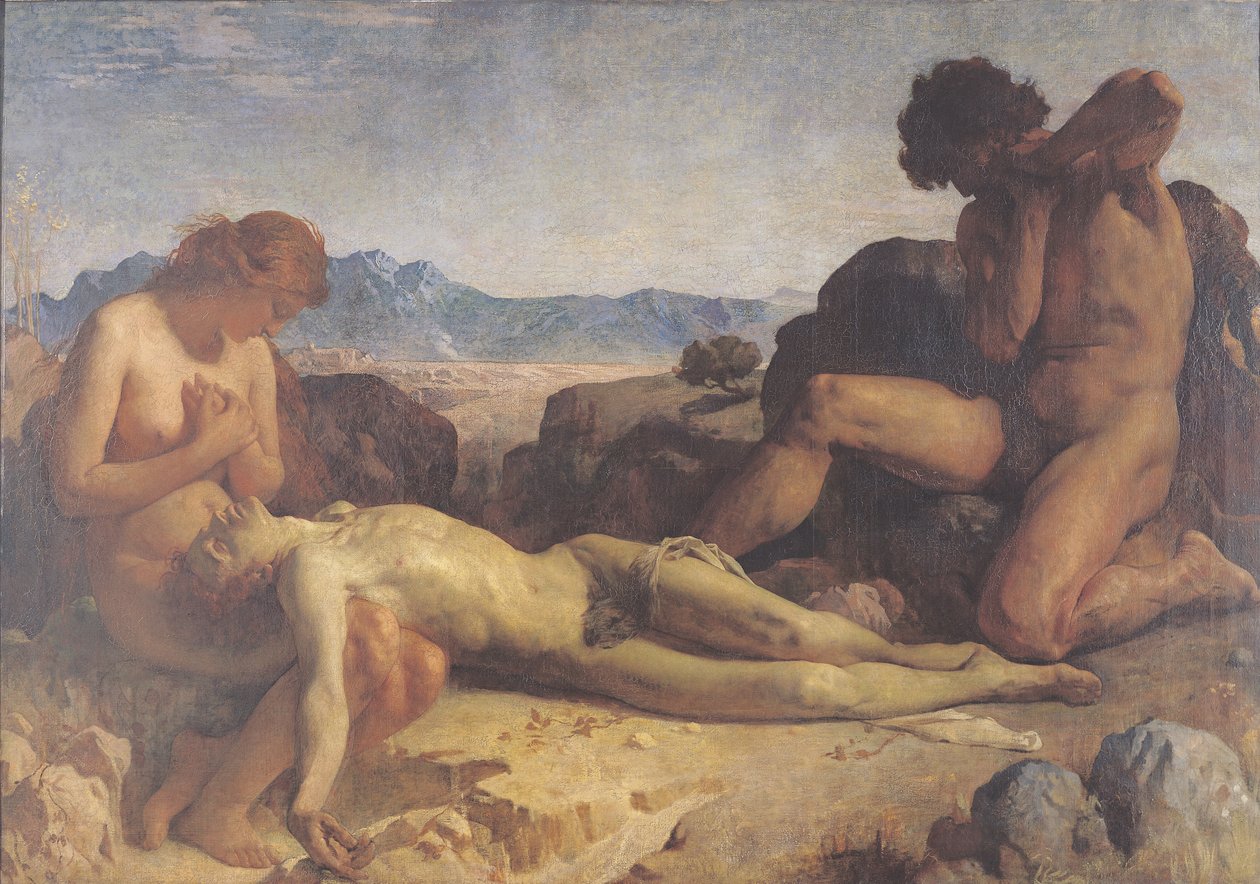Adam a Eva nalézají Ábelovo tělo od Leon Joseph Florentin Bonnat