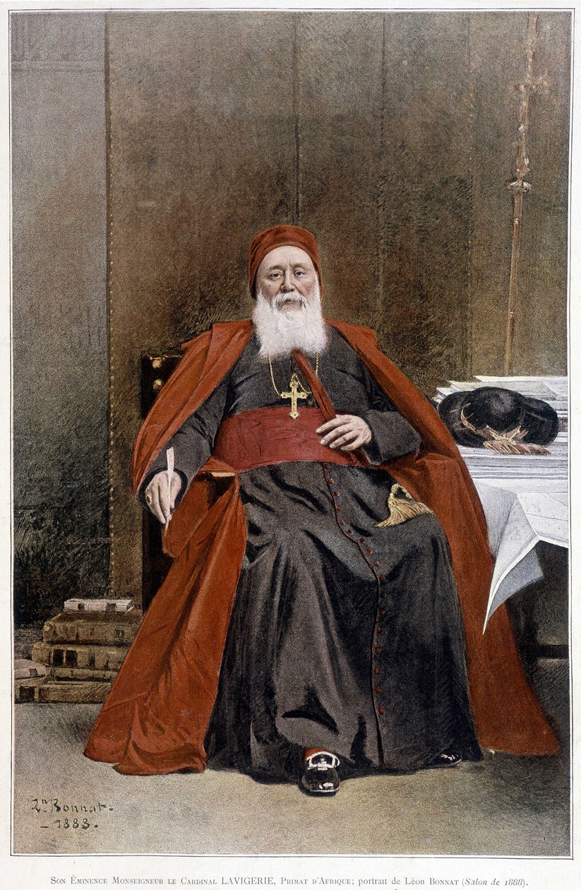 Kardinál Lavigerie, primas Afriky. Portrét od Leona Bonnata (salon z roku 1888). od Leon Joseph Florentin Bonnat
