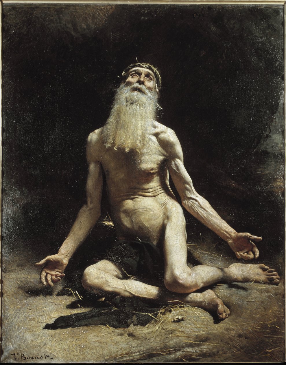 Job - Malba Leona Bonnata (1833-1922), olej na plátně od Leon Joseph Florentin Bonnat
