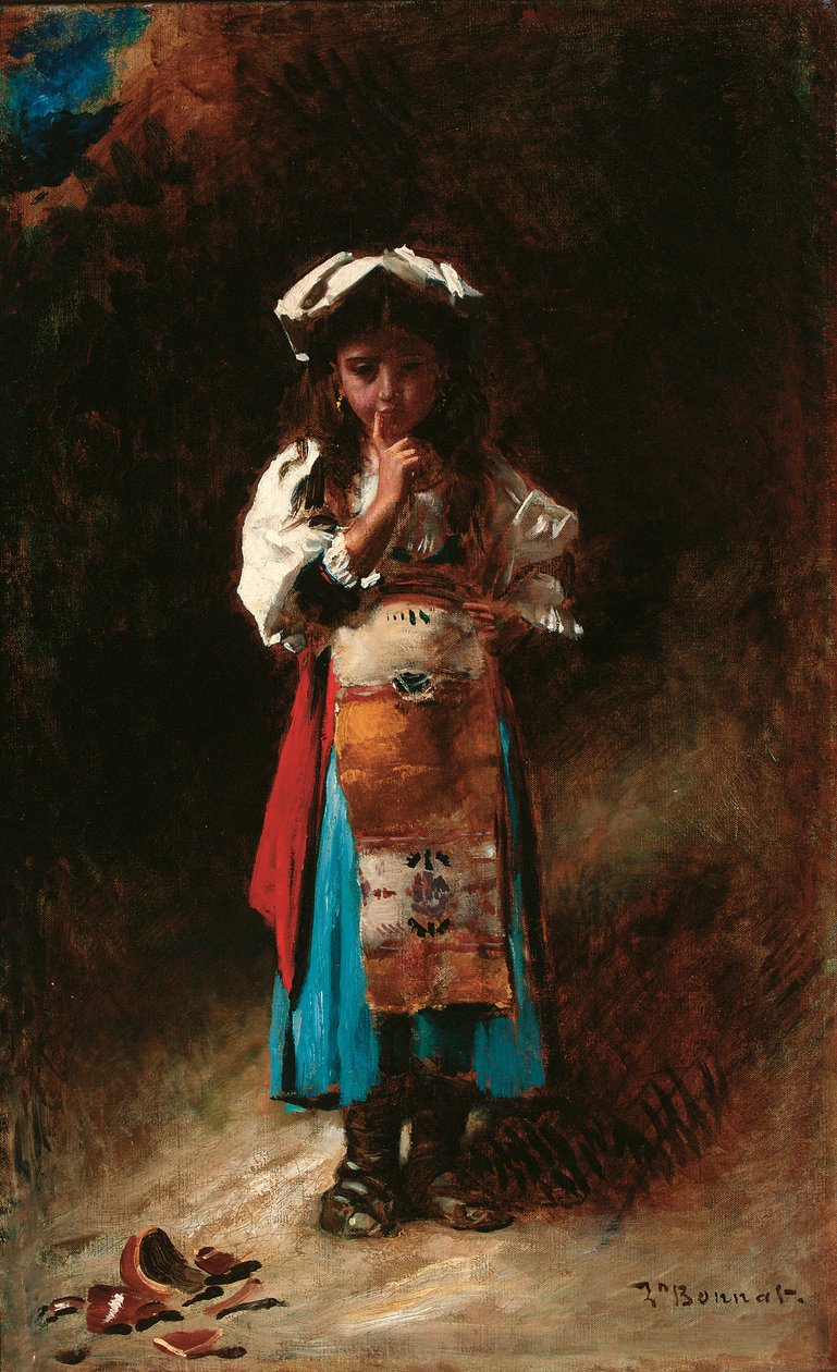 Rozbitý džbán (olej na plátně) od Leon Joseph Florentin Bonnat