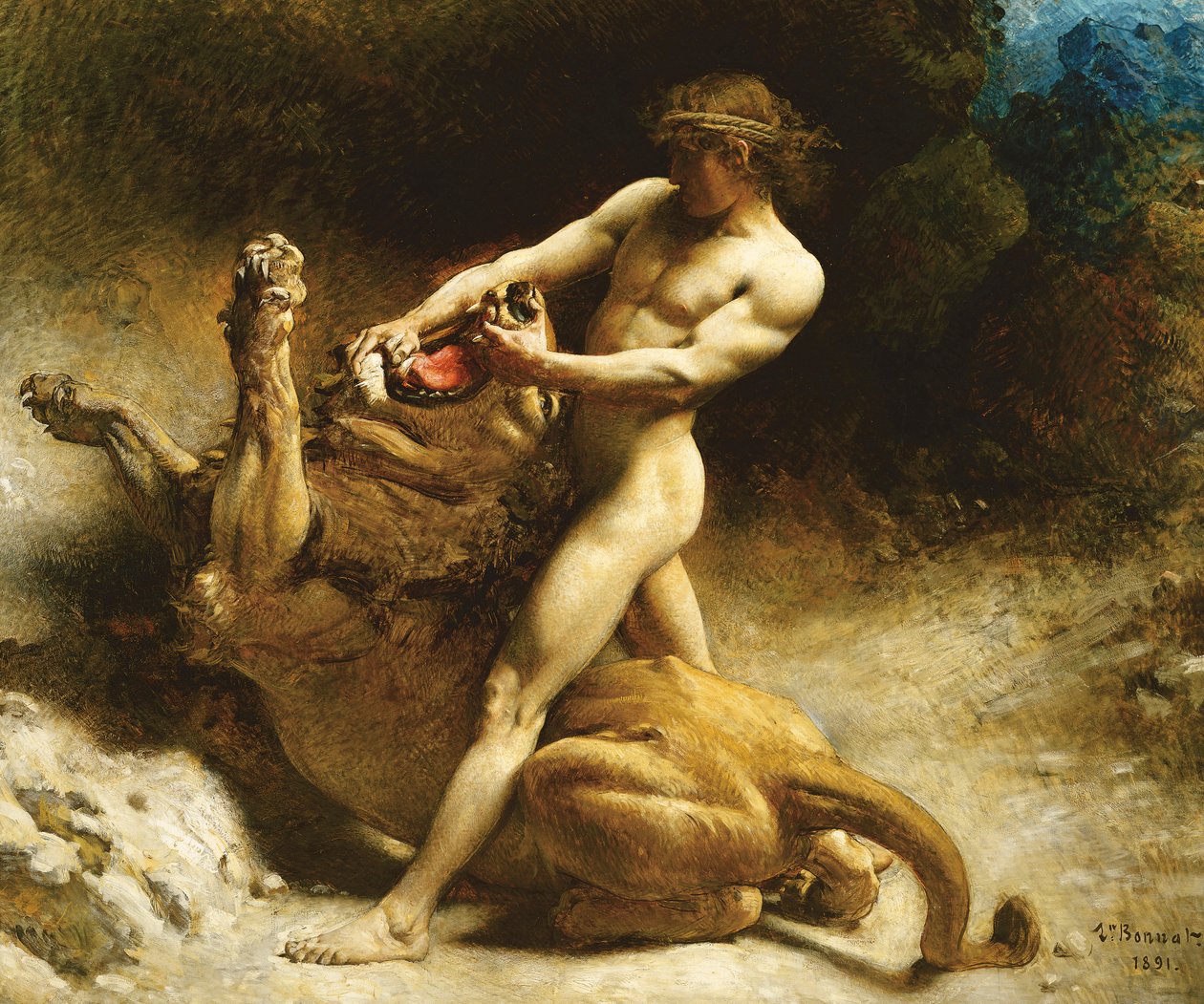 Samsonovo mládí, 1891 od Leon Joseph Florentin Bonnat