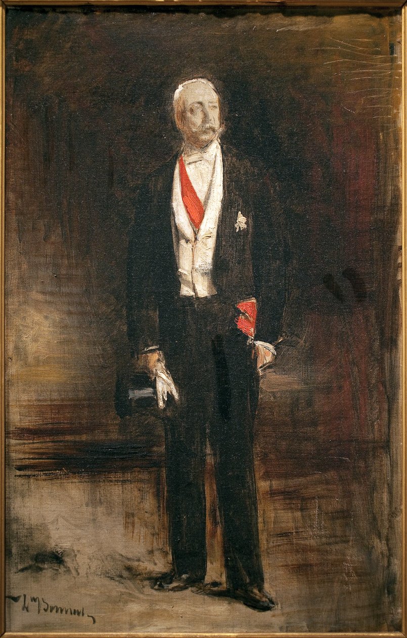 Skica portrétu nohy prezidenta Felixe Faureho (1841-1899). Obraz Leona Bonnata (1833-1922), olej na plátně od Leon Joseph Florentin Bonnat