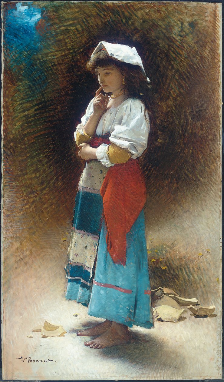 Rozbitý džbán (olej na plátně) od Leon Joseph Florentin Bonnat