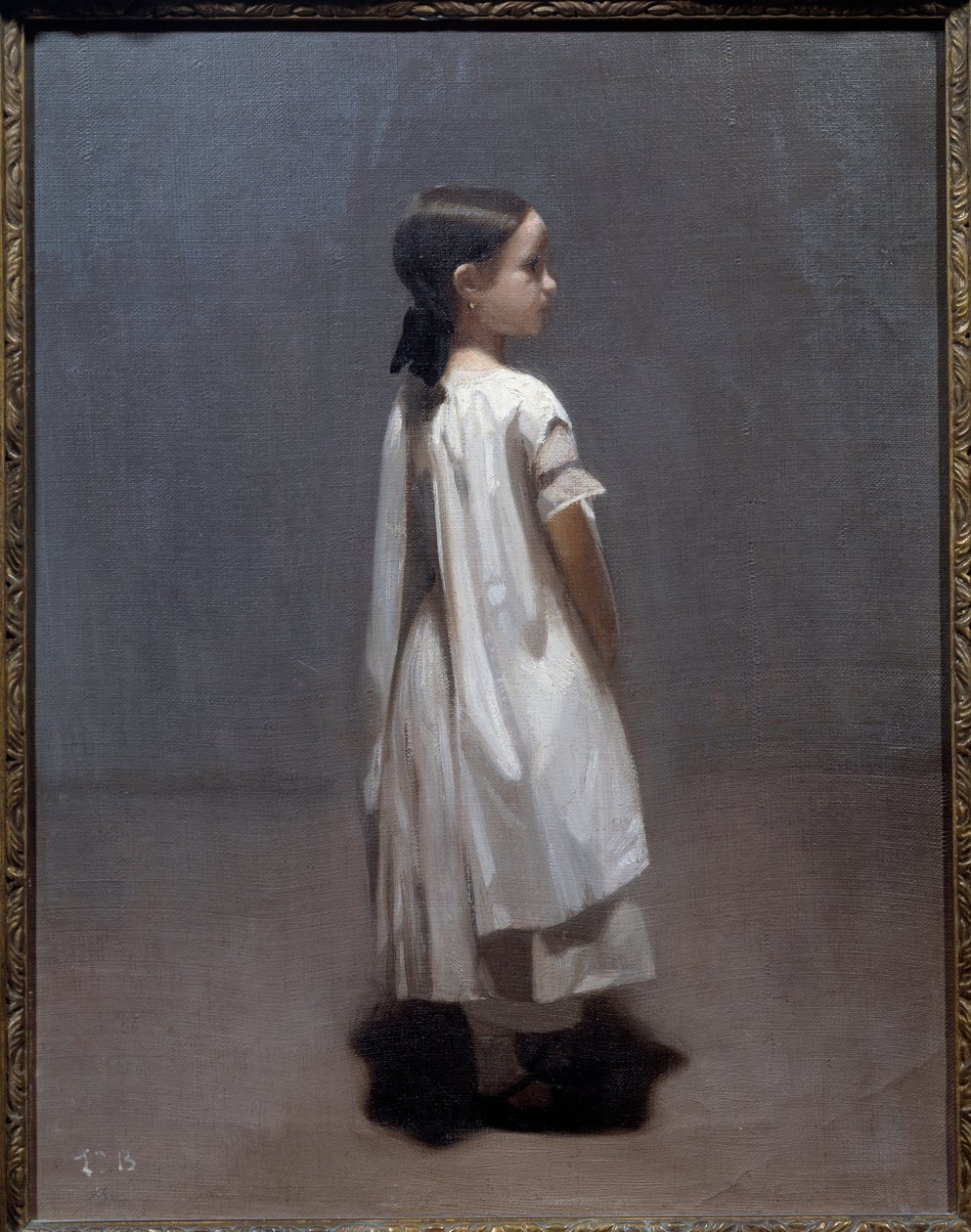 Umělcova mladší sestra kolem 7 nebo 8 let Malba Leona Josepha Bonnata (1833-1922) 1850 Ne. 0,35x0,27 m Bayonne, Musee Bonnat od Leon Joseph Florentin Bonnat