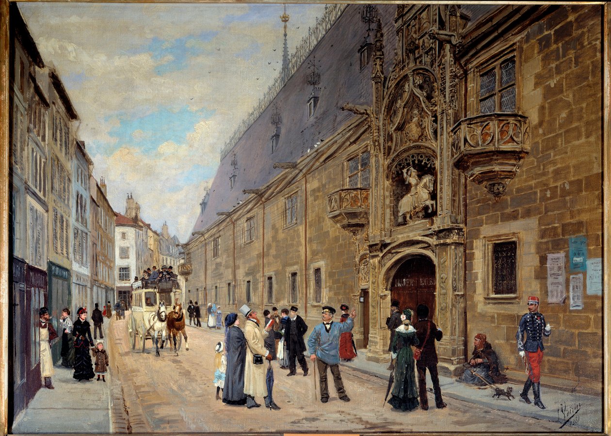 Vévodský palác v Nancy se obnovuje. Obraz Leona Voirina (1833-1887) od Leon Joseph Voirin