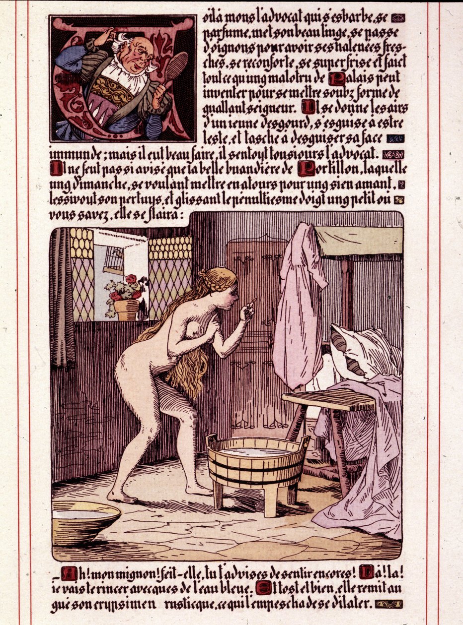 Ilustrace románu Honore de Balzaca „La Mye du Roy“ od Leona Lebeguea (1863-1944) od Leon Lebegue
