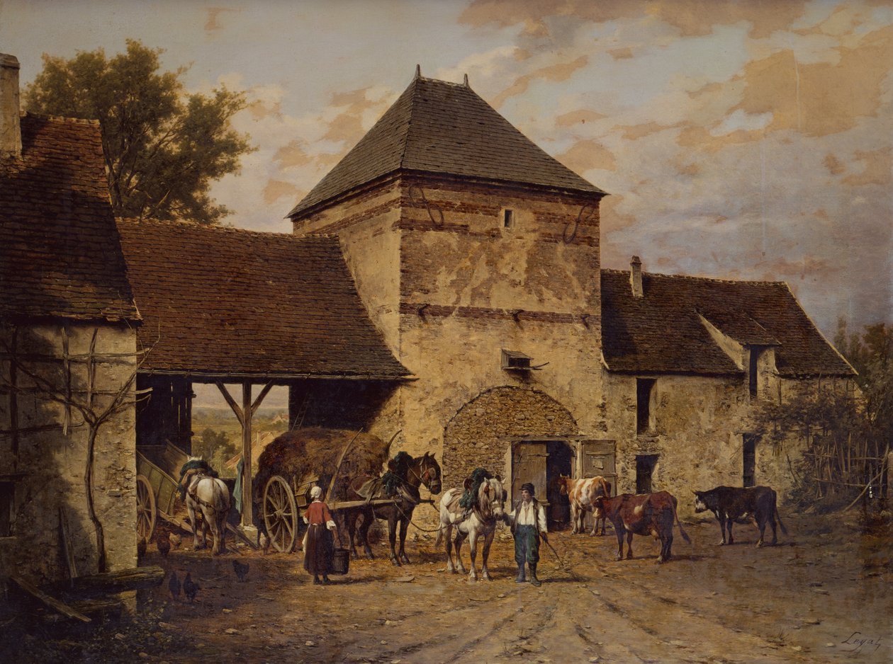 Farma (olej na plátně) od Leon Legat