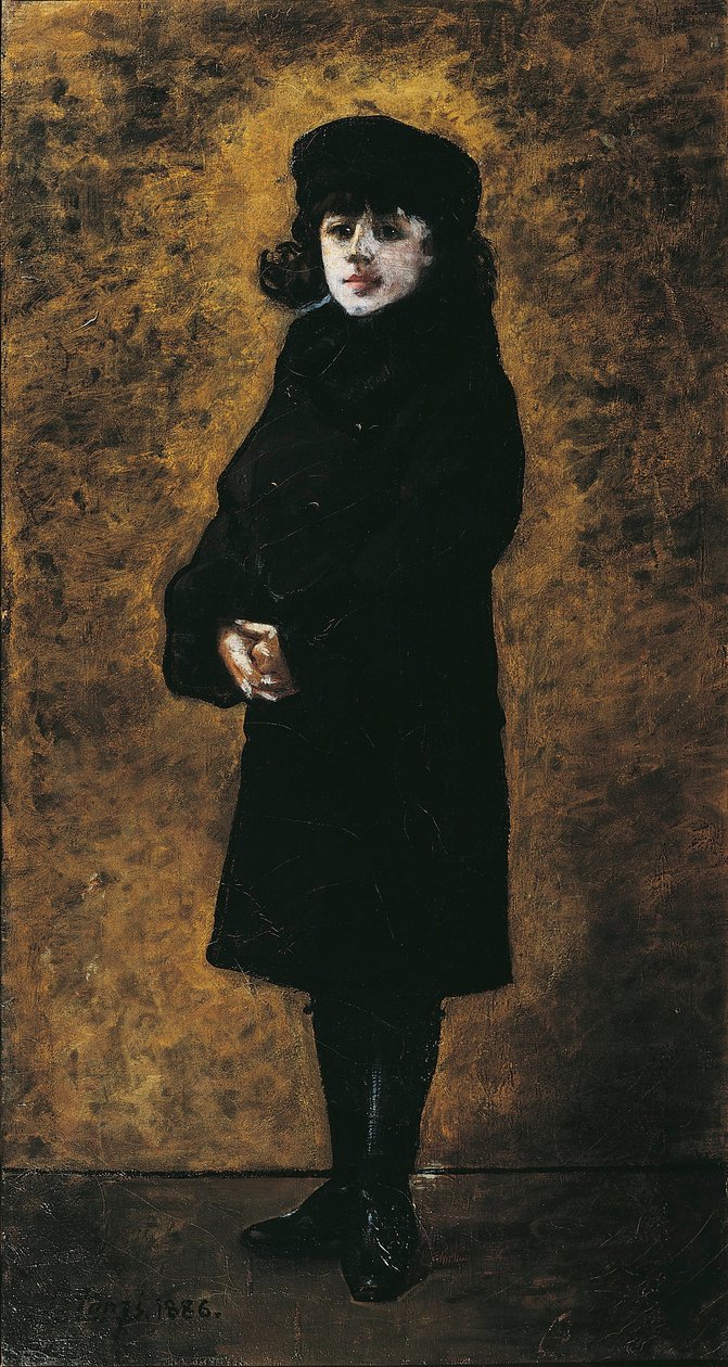 Portrét Maurice Ravela (1875 - 1937) ve věku 2 let od Leon Louis Tanzi