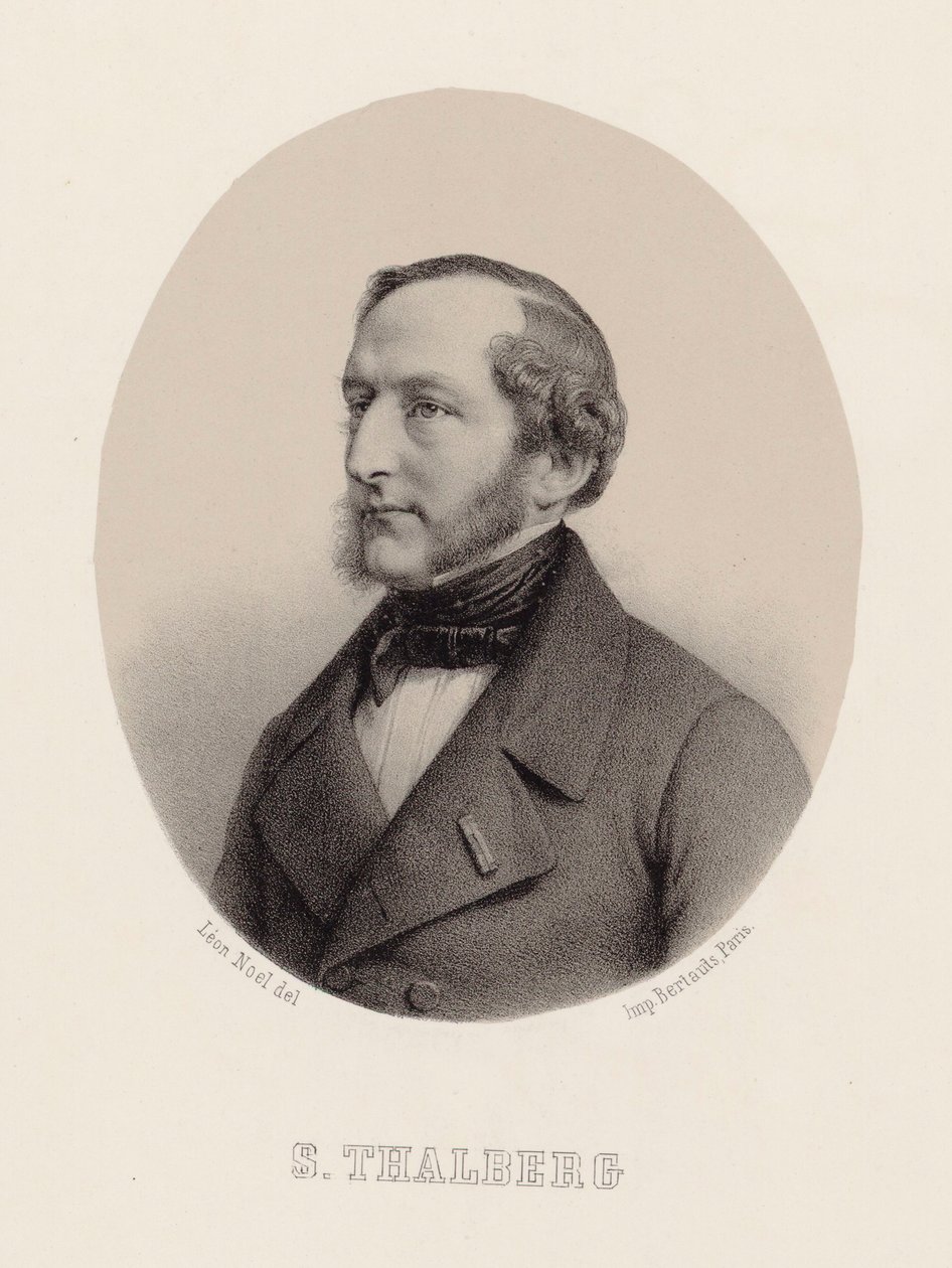 Portrét klavíristy a skladatele Sigismund Thalberg 1812-1871, cca 1860. od Leon Noel