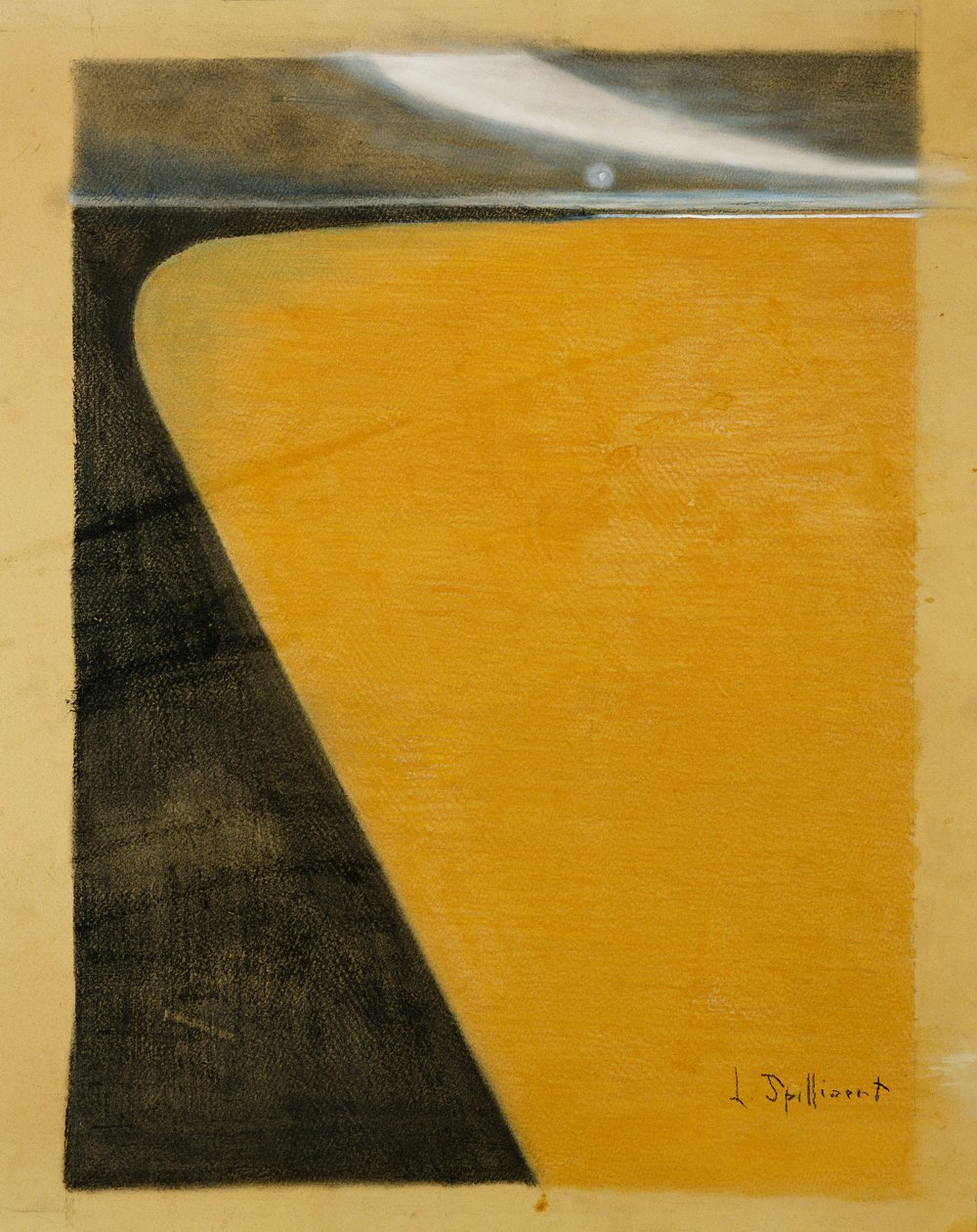 Pláž; Plage, kolem 1909-1910 (pastel, kvaš a dřevěné uhlí na kartě) od Leon Spilliaert