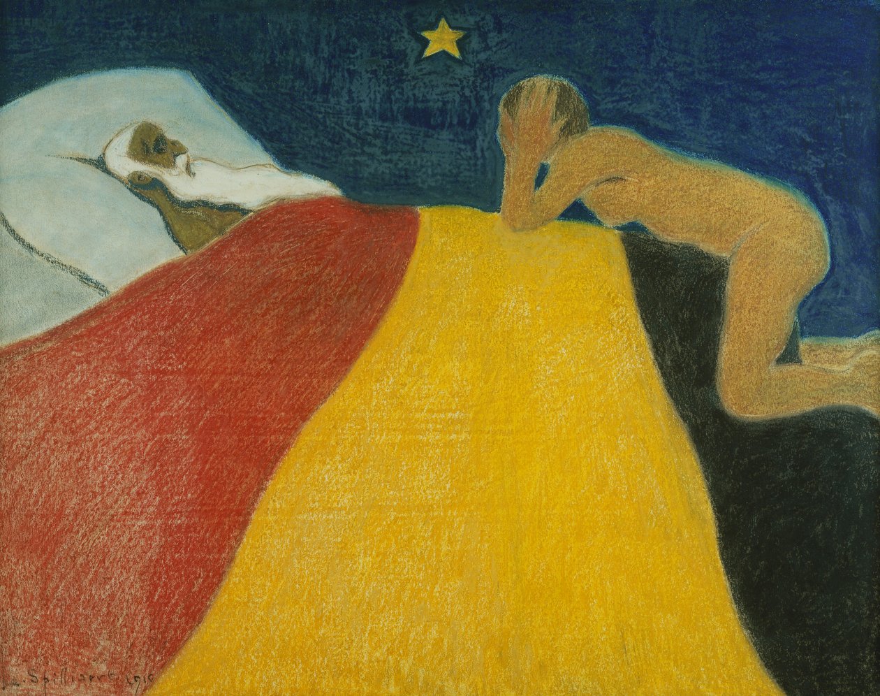 Smrt Leopolda II.; La Mort de Leopold II od Leon Spilliaert