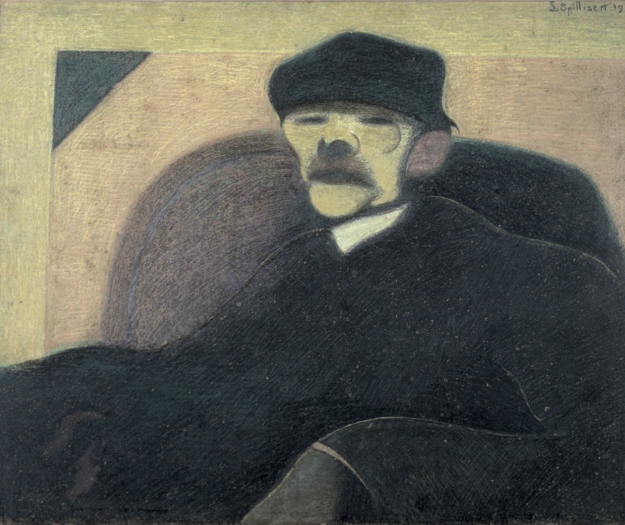 Muž s červeným uchem, portrét Gorkého od Leon Spilliaert
