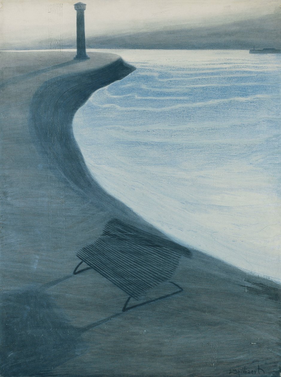 Nábřeží, Ostende; La Digue de Mer, Ostende od Leon Spilliaert