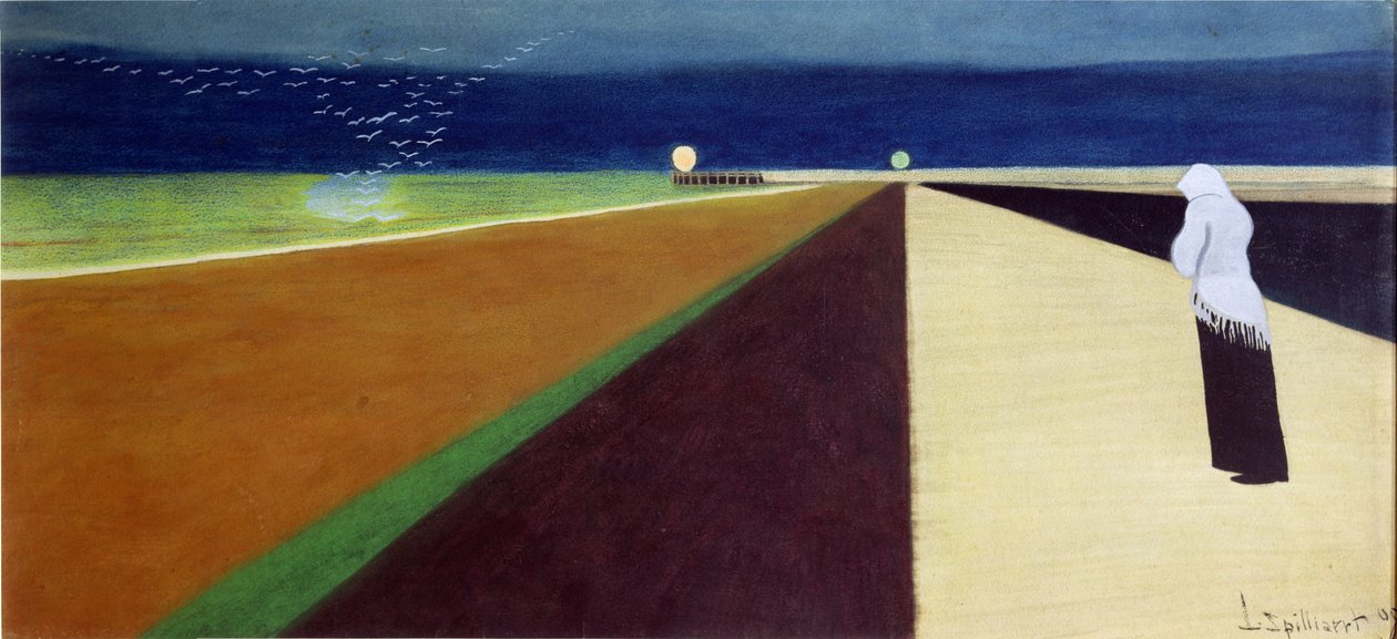 Žena na molu od Leon Spilliaert