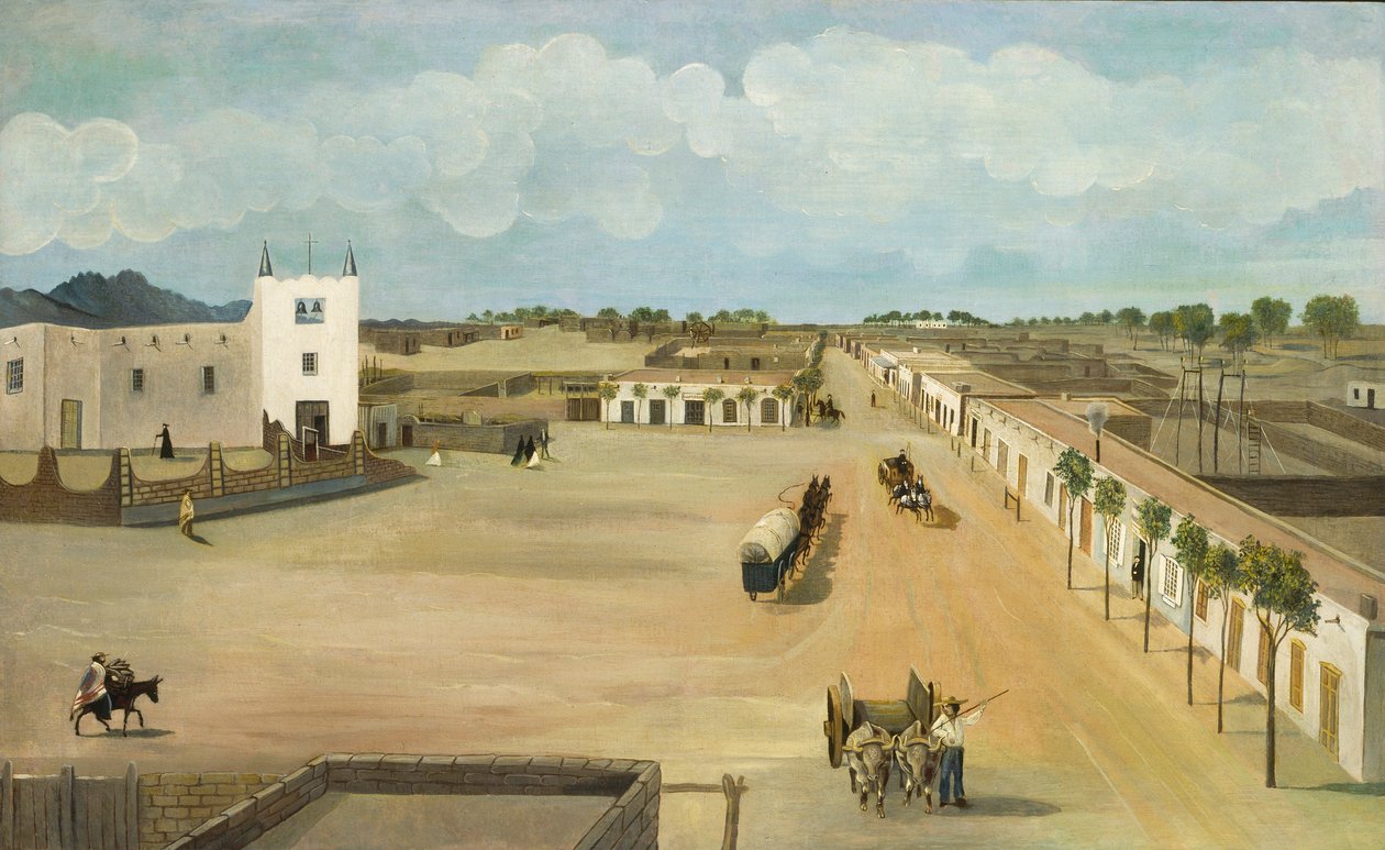 Old Mesilla Plaza od Leon Trousset