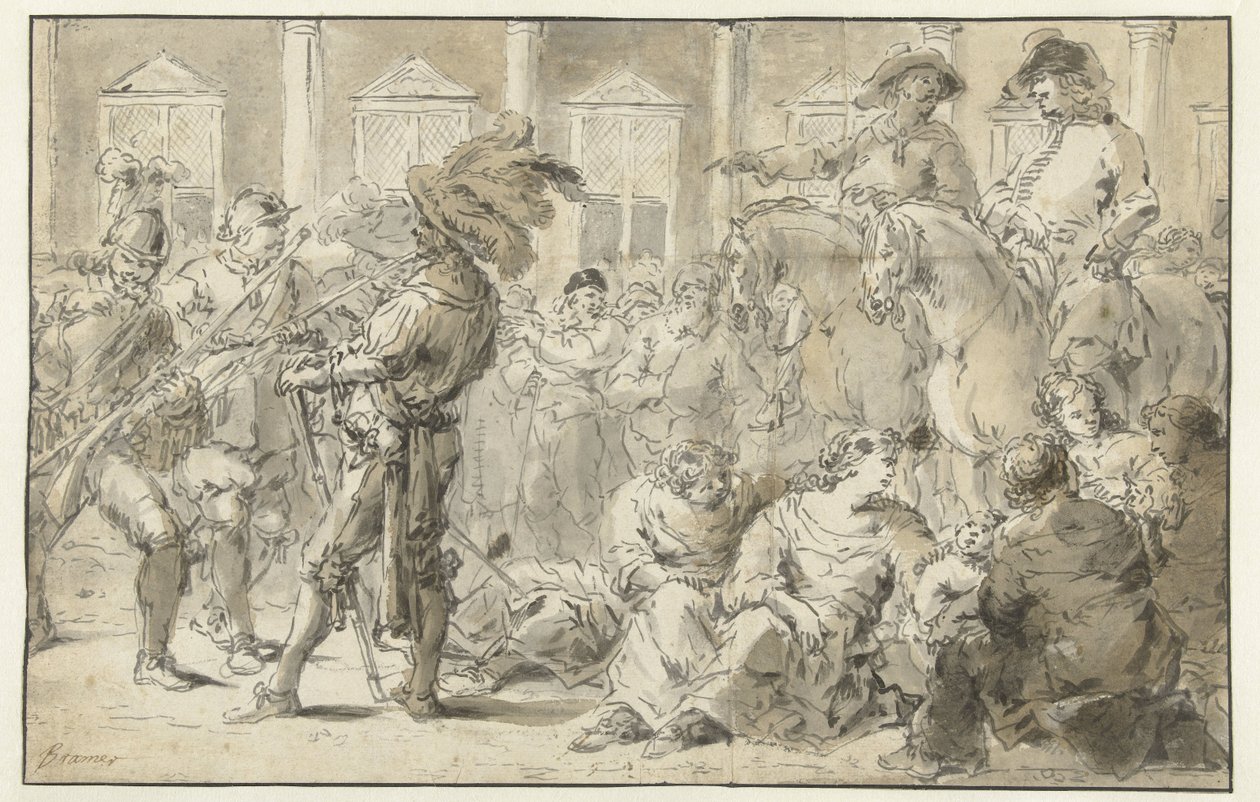 delftské milice od Leonaert Bramer