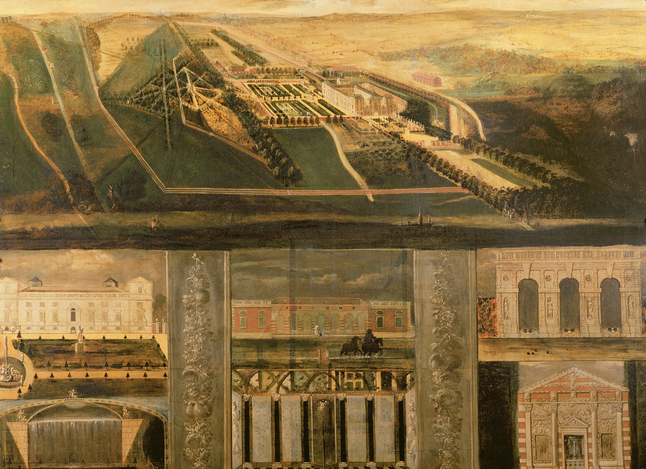 Topografický pohled na Wilton, c.1710 od Leonard Knyff