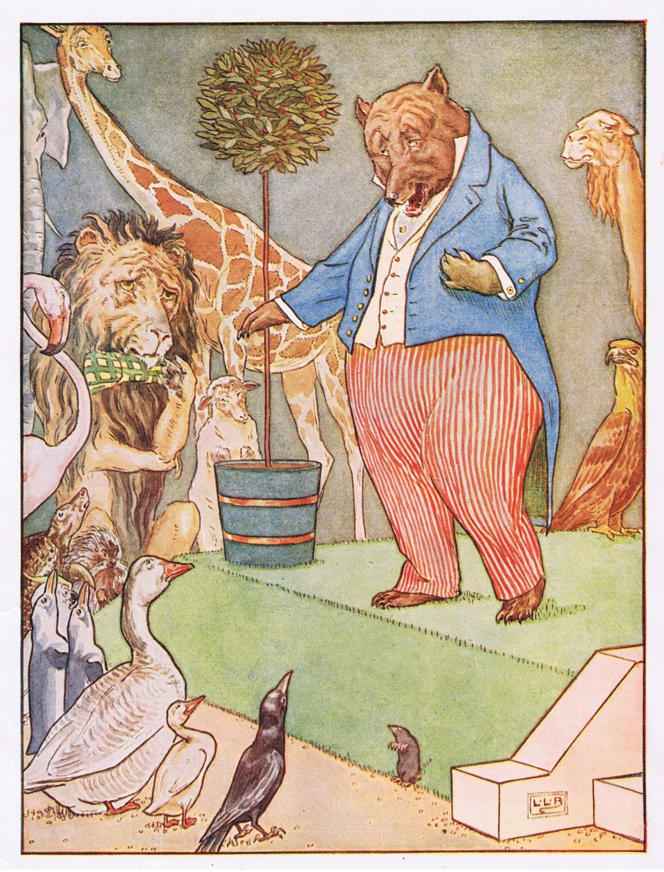 A medvěd zpíval sentimentální vzduch, ilustrace z 