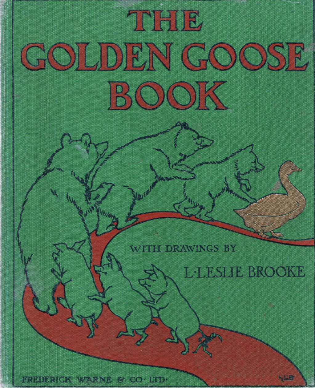Přední strana obálky: Kniha Zlatá husa od Leonard Leslie Brooke