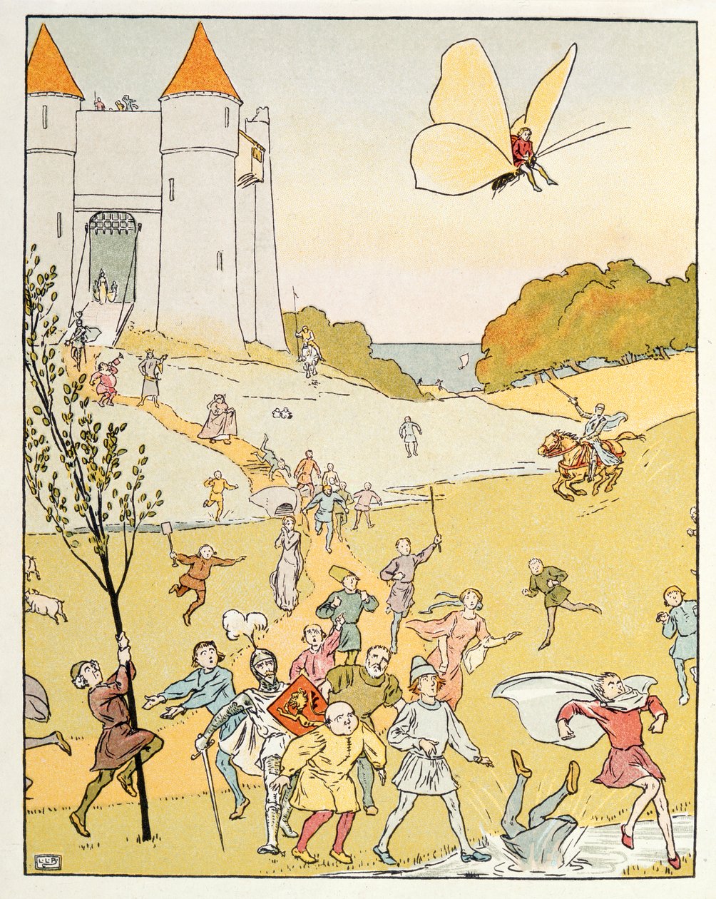 Ilustrace z knihy Tom Thumb od Leonard Leslie Brooke