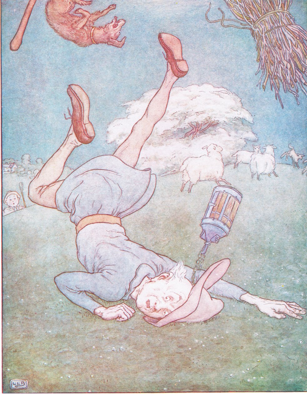 Muž na Měsíci se zřítil dolů od Leonard Leslie Brooke