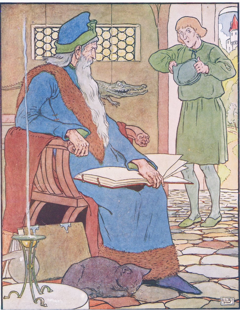 Oráč potká Merlina od Leonard Leslie Brooke