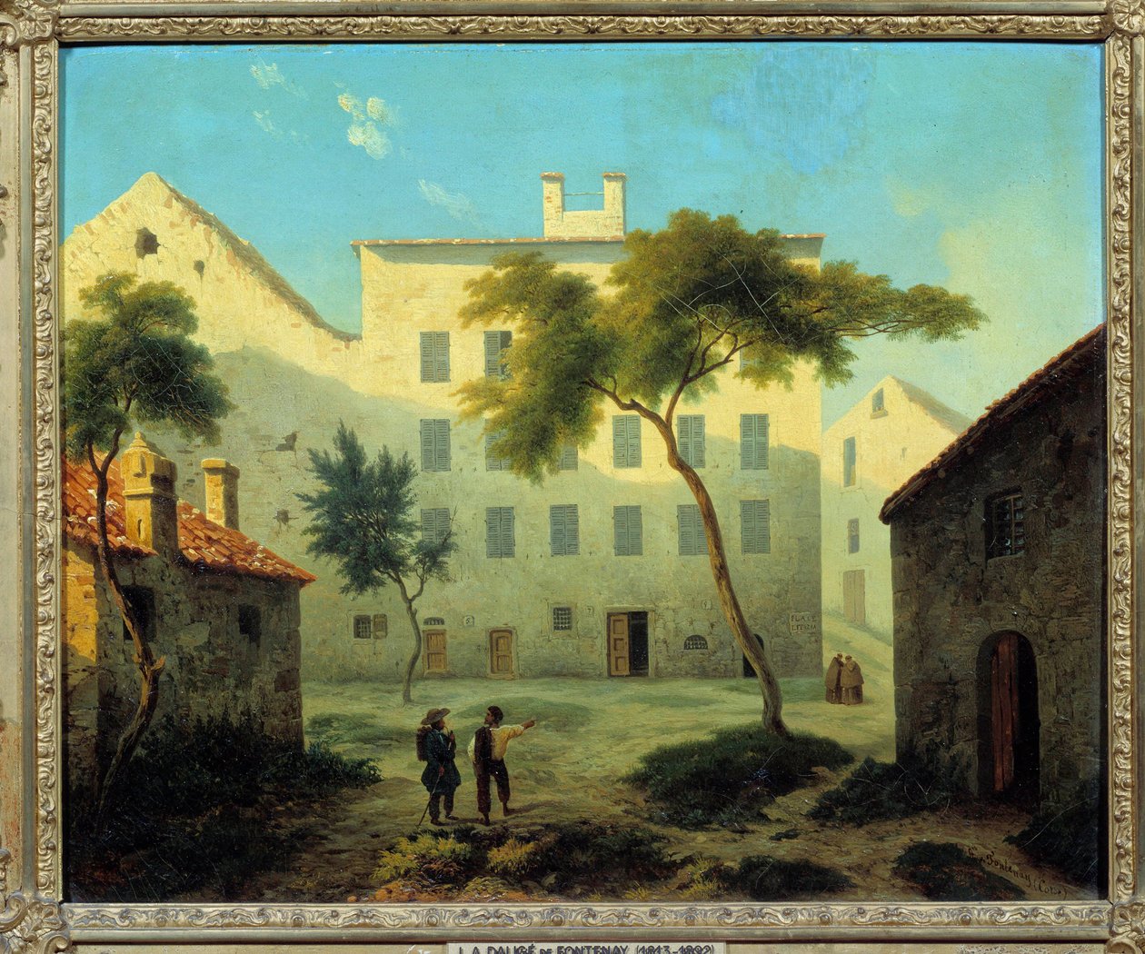 Pohled na rodný dům Napoleona Bonaparta (1769-1821) a obraz Ajaccia na Korsice od Leonarda Dalige de Fontenay (1813-1892) 1849 ne. 0,38x0,46 m Malmaison musee du chateau od Leonard Alexis Dalige de Fontenay