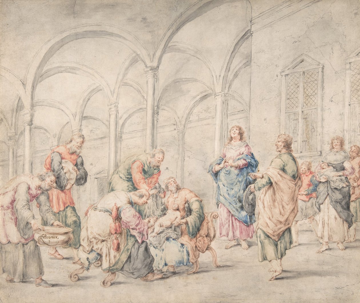 Obřízka, 1611-74. od Leonard Bramer