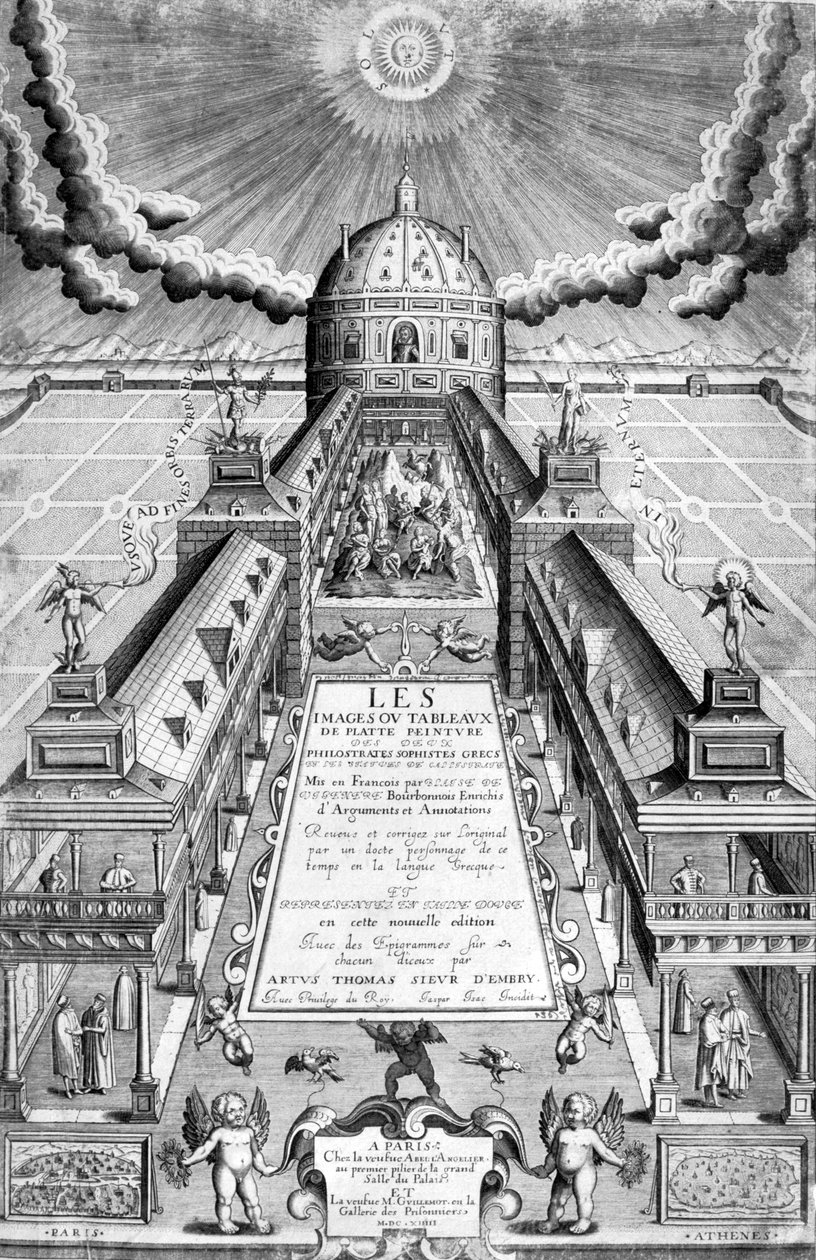 Titulní strana Les Images .. O dvou filostratech, 1615 od Leonard Gaultier