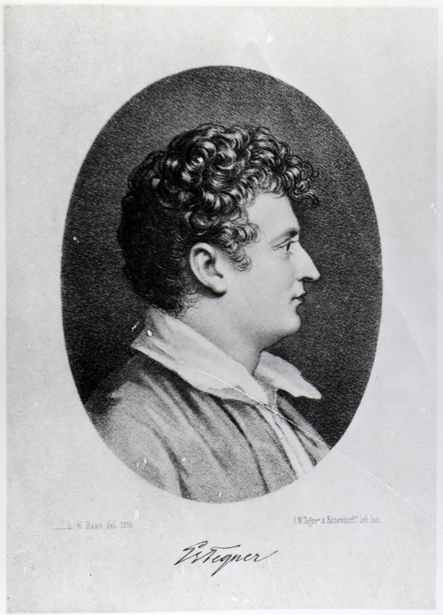 Esaias Tegner, rytý Isaac Wilhelm Tegner a Johann Adolf Kittendorff od Leonard Henrik Roos af Hjelmsater