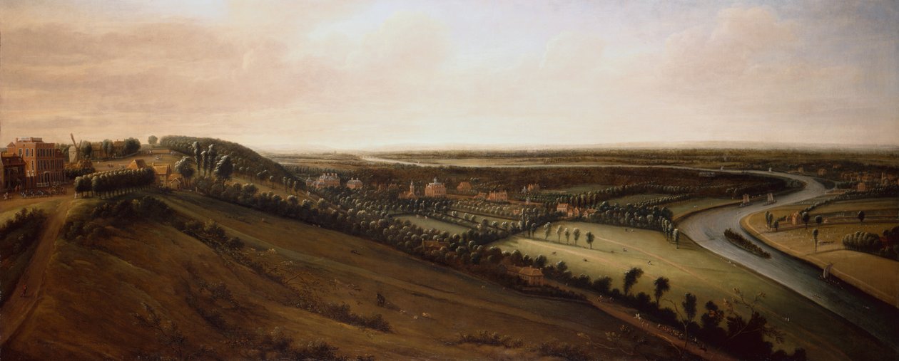 Pohled ze strany Richmond Hill směrem k Earl of Rochester