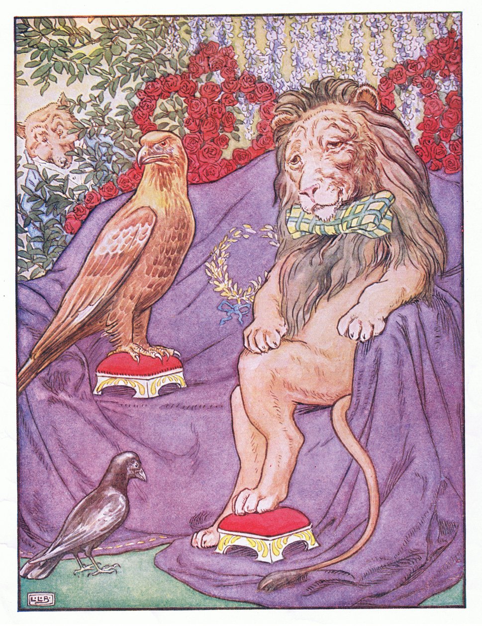 A orel vypadal docela královsky, ilustrace z 