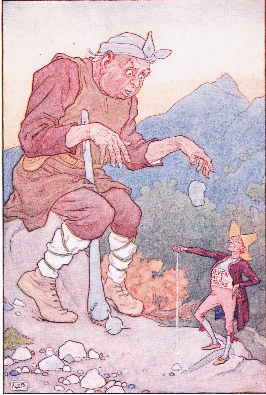 Giant and the Tailor: The Brave little Tailor, 20. léta 20. století od Leonard Leslie Brooke