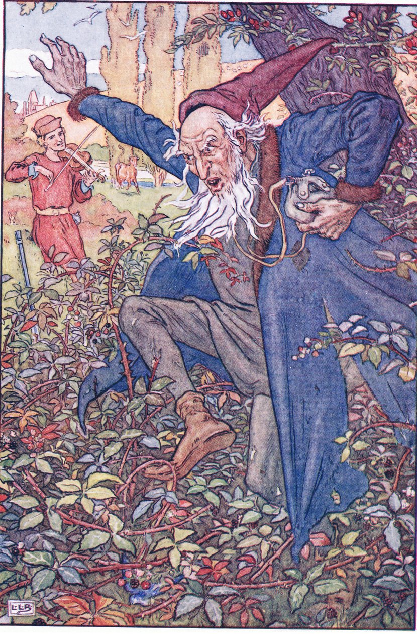 Žid v křoví ostružiníku, 20. léta 20. století od Leonard Leslie Brooke