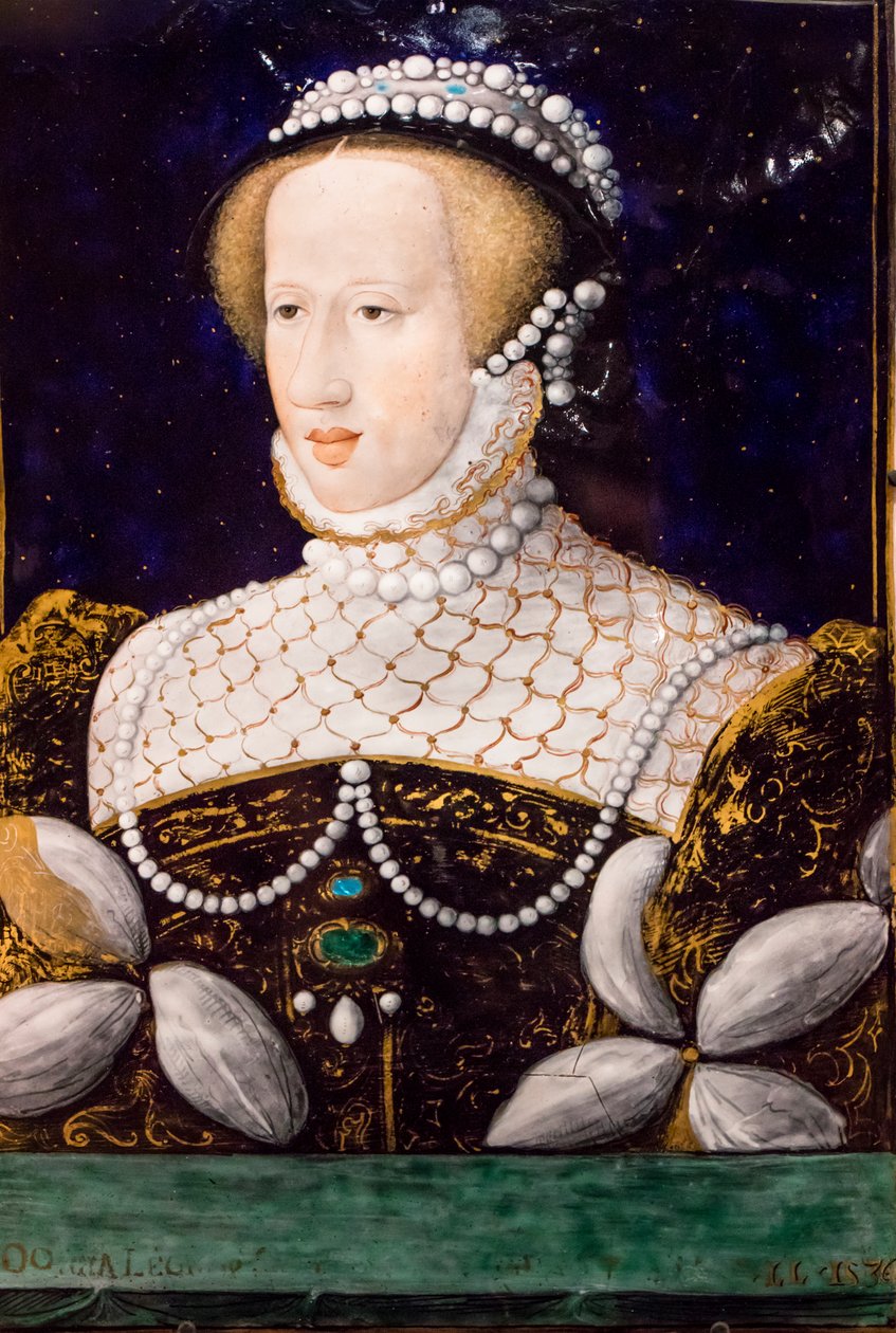 Eleonora Habsburská, Limoges,1560 (Smalt na mědi) od Leonard Limosin