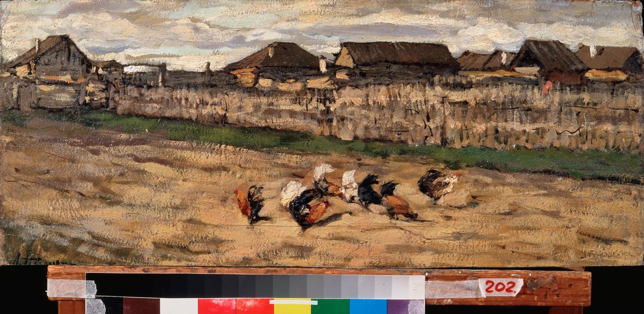 Jarní vítr - Umělecké dílo Leonarda Viktoroviče Turzhanského (Tourjanski) (1875-1945), olej na kartonu od Leonard Viktorovich Turzhansky
