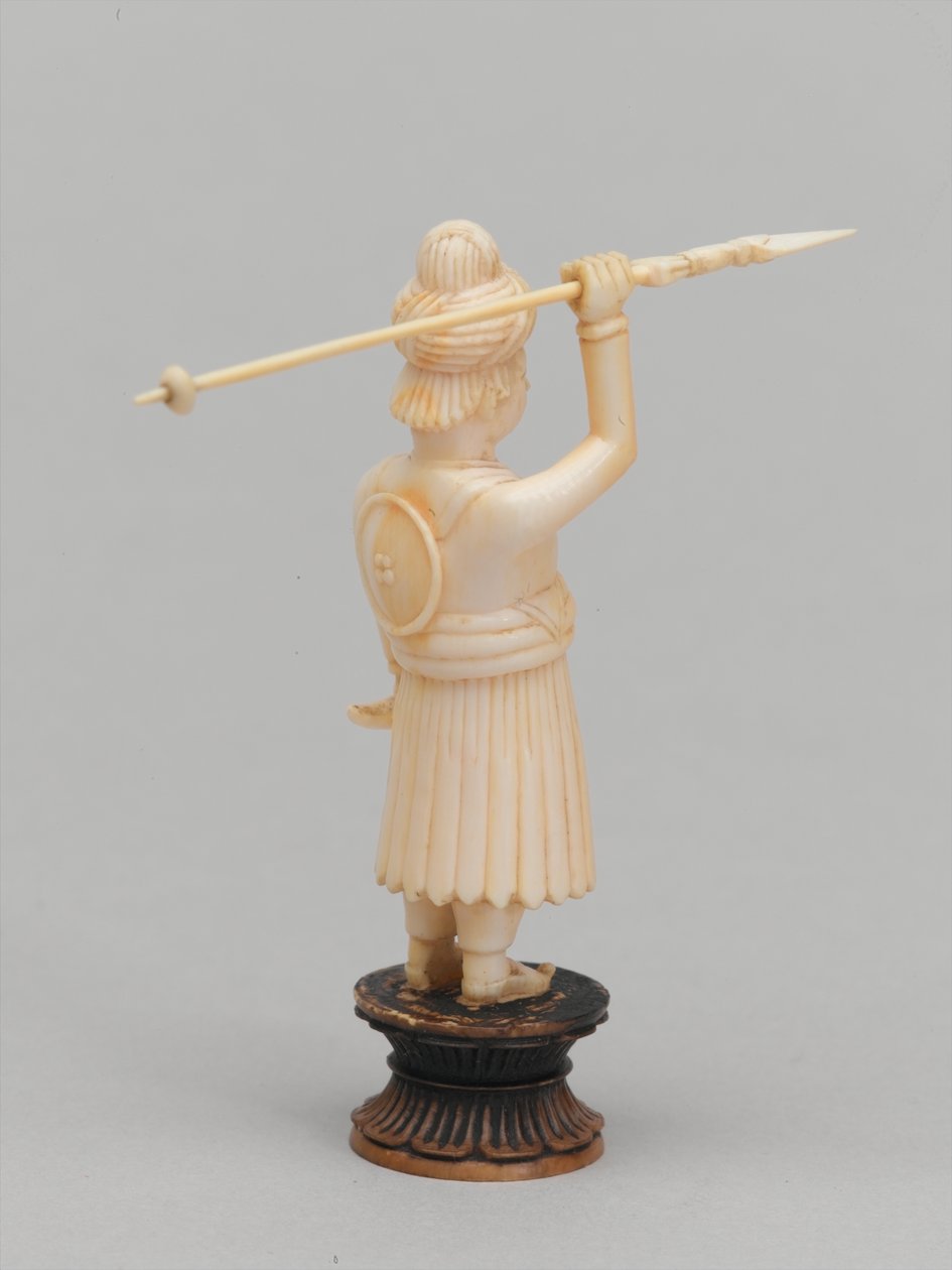 Černý pěšec, šachová figurka, Indie, cca 1820 od Leonard Wells Volk