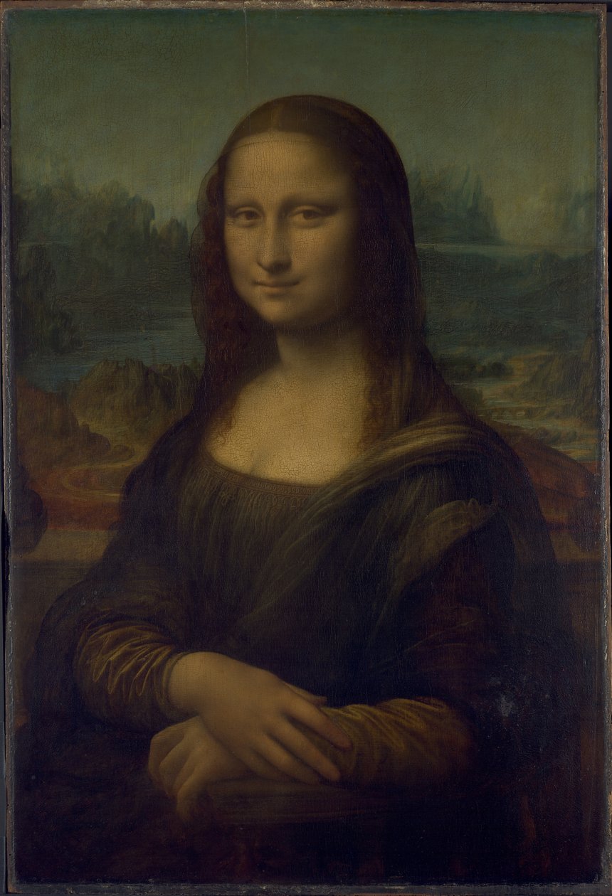 Mona Lisa (nebo La Joconde, La Gioconda). od Leonardo da Vinci