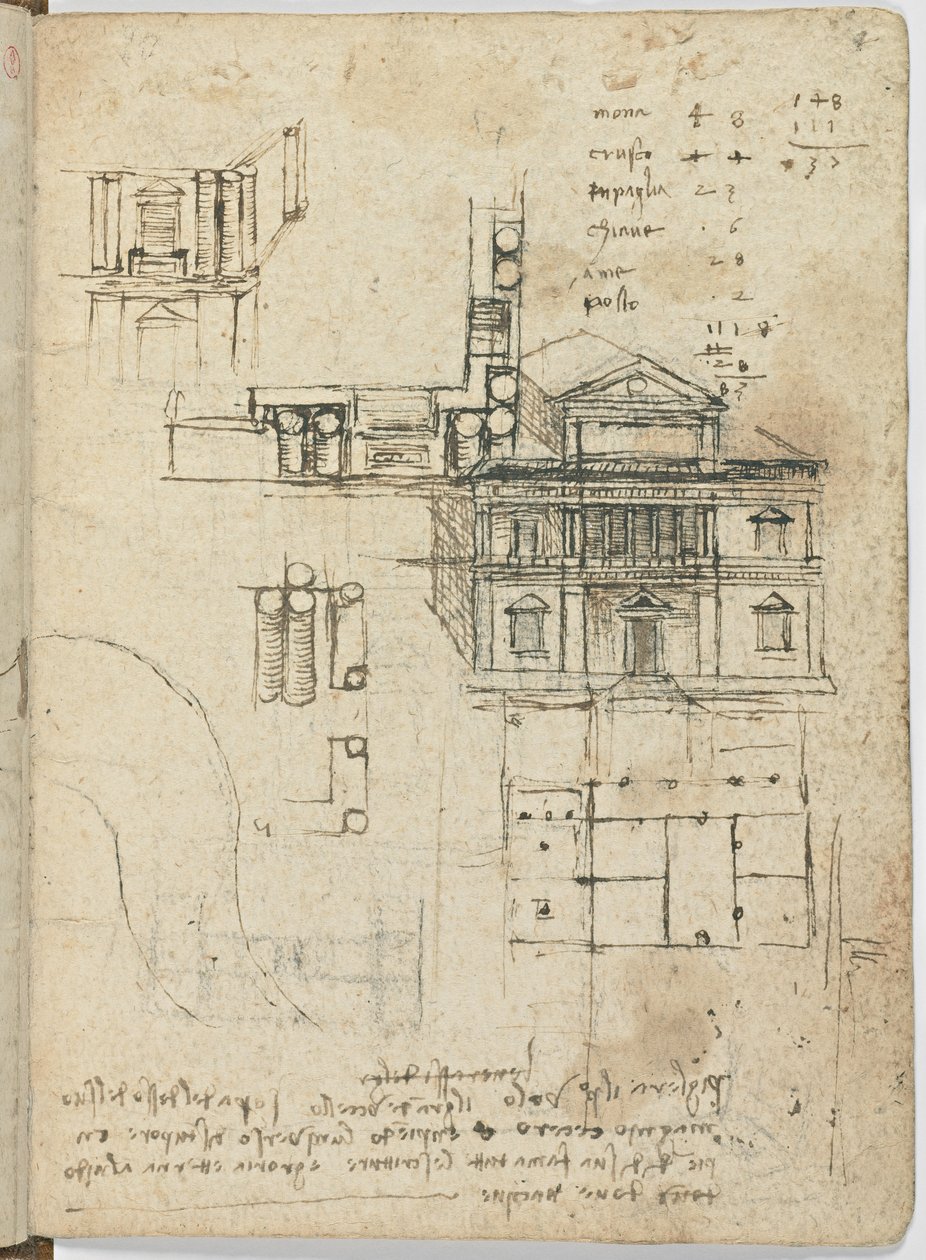 Letový kód ptáků, c. 1505-06, papírový rukopis, cc. 18, Obálka III od Leonardo da Vinci