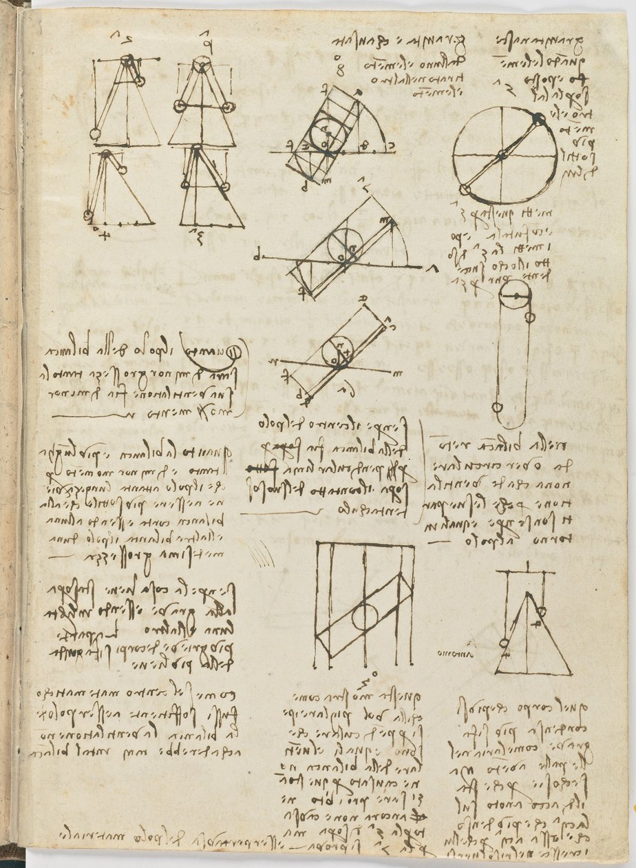 Letový kód ptáků, c. 1505-06, papírový rukopis, cc. 18, list 1 obj od Leonardo da Vinci